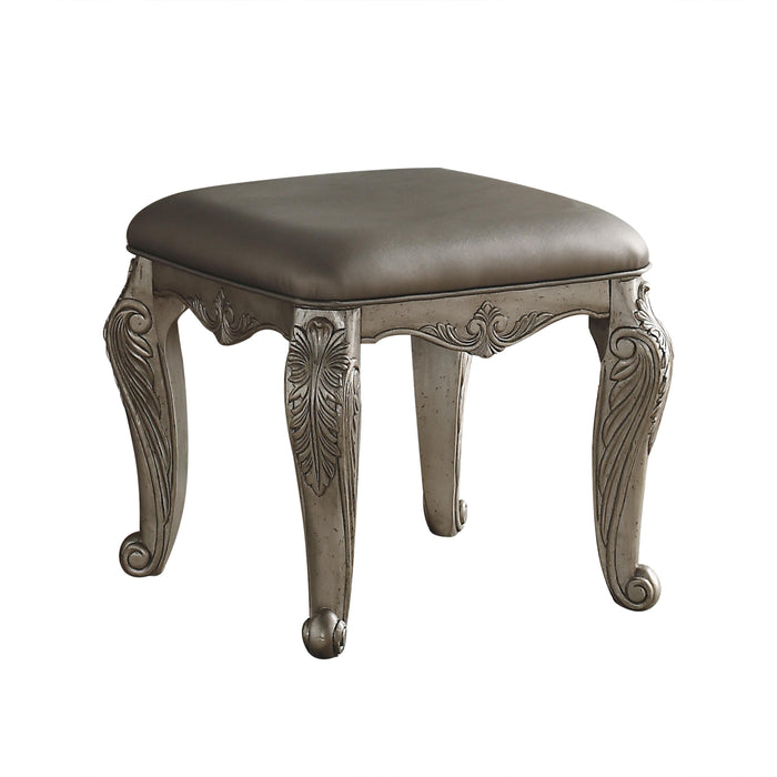Northville PU & Antique Silver Vanity Stool - Premium Vanity from ACME East - Just $263.25! Shop now at Furniture Wholesale Plus  We are the best furniture store in Nashville, Hendersonville, Goodlettsville, Madison, Antioch, Mount Juliet, Lebanon, Gallatin, Springfield, Murfreesboro, Franklin, Brentwood