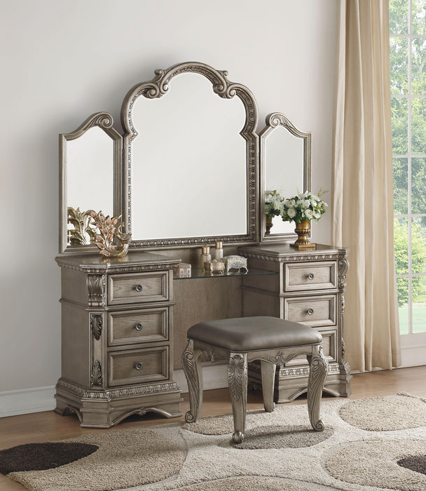 Northville Antique Silver Vanity Desk - Premium Vanity from ACME East - Just $1684.80! Shop now at Furniture Wholesale Plus  We are the best furniture store in Nashville, Hendersonville, Goodlettsville, Madison, Antioch, Mount Juliet, Lebanon, Gallatin, Springfield, Murfreesboro, Franklin, Brentwood