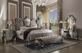 Versailles Velvet & Antique Platinum California King Bed - Premium Bed from ACME East - Just $3184.35! Shop now at Furniture Wholesale Plus  We are the best furniture store in Nashville, Hendersonville, Goodlettsville, Madison, Antioch, Mount Juliet, Lebanon, Gallatin, Springfield, Murfreesboro, Franklin, Brentwood