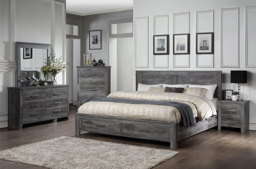 Vidalia Rustic Gray Oak Eastern King Bed (Storage) - Premium Bed from ACME East - Just $778.05! Shop now at Furniture Wholesale Plus  We are the best furniture store in Nashville, Hendersonville, Goodlettsville, Madison, Antioch, Mount Juliet, Lebanon, Gallatin, Springfield, Murfreesboro, Franklin, Brentwood