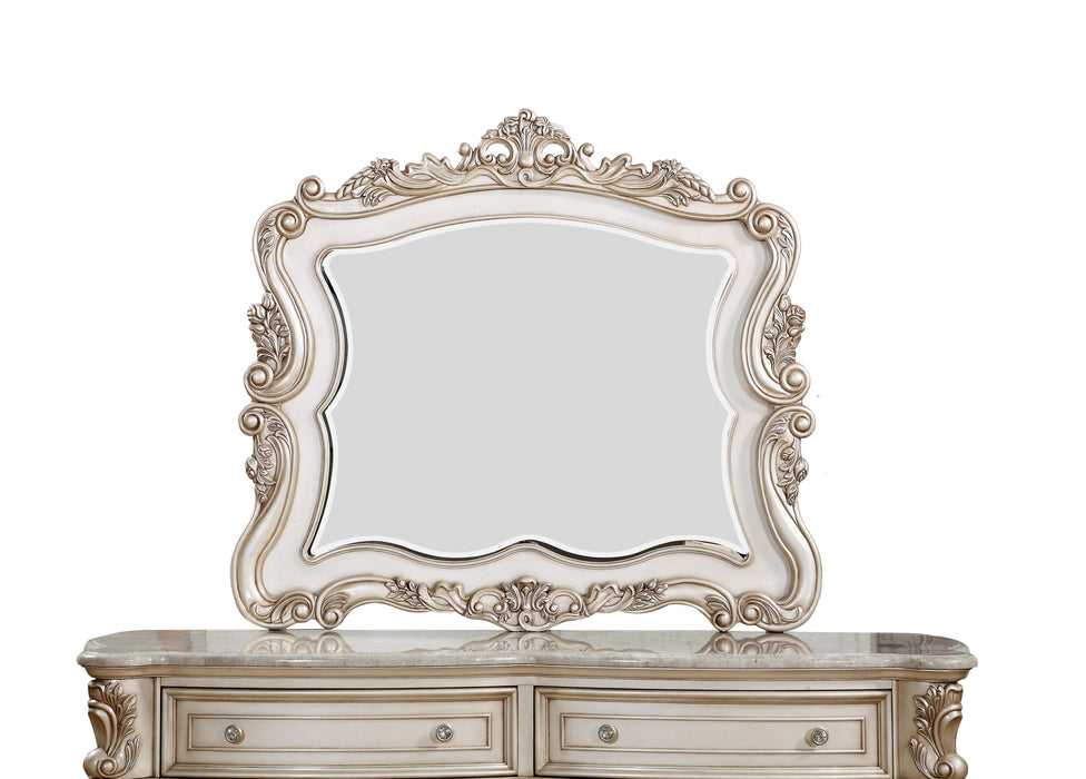Gorsedd Antique White Mirror - Premium Mirror from ACME East - Just $491.40! Shop now at Furniture Wholesale Plus  We are the best furniture store in Nashville, Hendersonville, Goodlettsville, Madison, Antioch, Mount Juliet, Lebanon, Gallatin, Springfield, Murfreesboro, Franklin, Brentwood