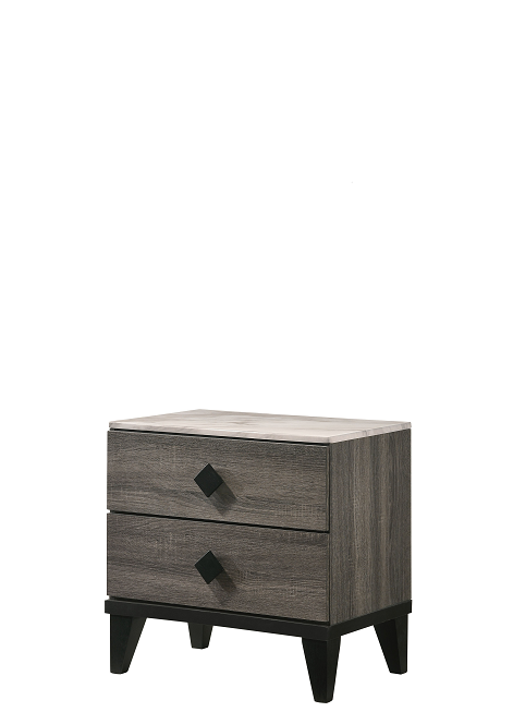 Avantika Faux Marble & Rustic Gray Oak Nightstand - Premium Nightstand from ACME East - Just $224.25! Shop now at Furniture Wholesale Plus  We are the best furniture store in Nashville, Hendersonville, Goodlettsville, Madison, Antioch, Mount Juliet, Lebanon, Gallatin, Springfield, Murfreesboro, Franklin, Brentwood