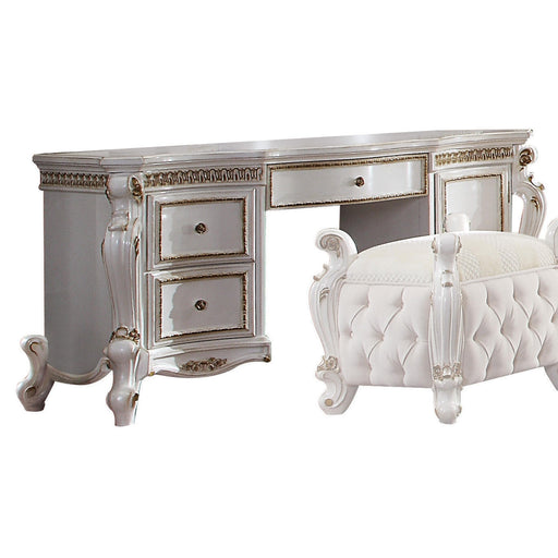 Picardy Antique Pearl Vanity Desk - Premium Vanity from ACME East - Just $1969.50! Shop now at Furniture Wholesale Plus  We are the best furniture store in Nashville, Hendersonville, Goodlettsville, Madison, Antioch, Mount Juliet, Lebanon, Gallatin, Springfield, Murfreesboro, Franklin, Brentwood