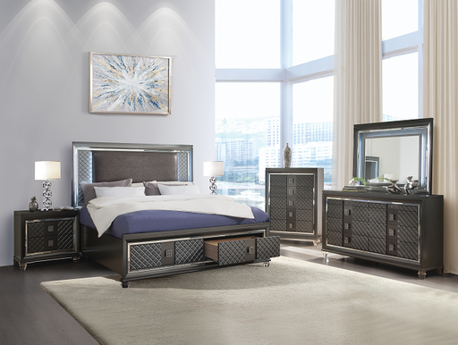 Sawyer PU & Metallic Gray Queen Bed - Premium Bed from ACME East - Just $1363.05! Shop now at Furniture Wholesale Plus  We are the best furniture store in Nashville, Hendersonville, Goodlettsville, Madison, Antioch, Mount Juliet, Lebanon, Gallatin, Springfield, Murfreesboro, Franklin, Brentwood