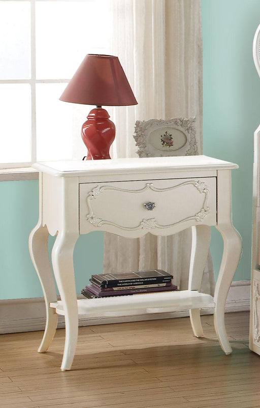 Edalene Pearl White Nightstand - Premium Nightstand from ACME East - Just $294.45! Shop now at Furniture Wholesale Plus  We are the best furniture store in Nashville, Hendersonville, Goodlettsville, Madison, Antioch, Mount Juliet, Lebanon, Gallatin, Springfield, Murfreesboro, Franklin, Brentwood