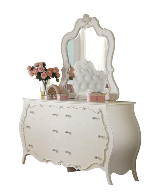 Edalene Pearl White Mirror - Premium Mirror from ACME East - Just $310.05! Shop now at Furniture Wholesale Plus  We are the best furniture store in Nashville, Hendersonville, Goodlettsville, Madison, Antioch, Mount Juliet, Lebanon, Gallatin, Springfield, Murfreesboro, Franklin, Brentwood