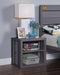 Cargo Gunmetal Nightstand (USB) - Premium Nightstand from ACME East - Just $290.55! Shop now at Furniture Wholesale Plus  We are the best furniture store in Nashville, Hendersonville, Goodlettsville, Madison, Antioch, Mount Juliet, Lebanon, Gallatin, Springfield, Murfreesboro, Franklin, Brentwood