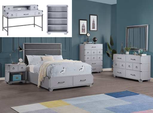 Orchest Gray PU & Gray Full Bed (Storage) - Premium Bed from ACME East - Just $973.05! Shop now at Furniture Wholesale Plus  We are the best furniture store in Nashville, Hendersonville, Goodlettsville, Madison, Antioch, Mount Juliet, Lebanon, Gallatin, Springfield, Murfreesboro, Franklin, Brentwood