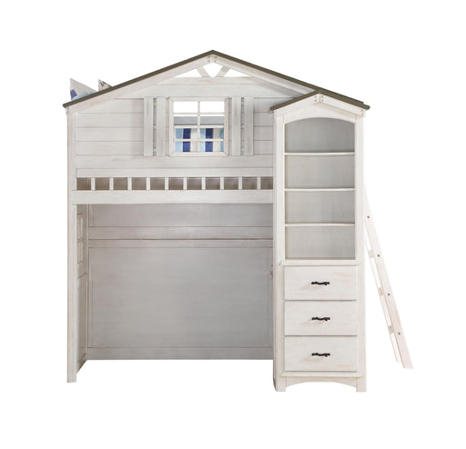 Tree House Weathered White & Washed Gray Loft Bed (Twin Size) - Premium Loft Bed from ACME East - Just $1285.05! Shop now at Furniture Wholesale Plus  We are the best furniture store in Nashville, Hendersonville, Goodlettsville, Madison, Antioch, Mount Juliet, Lebanon, Gallatin, Springfield, Murfreesboro, Franklin, Brentwood