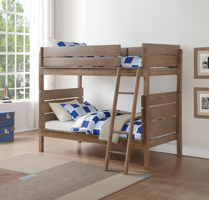 Ranta Antique Oak Bunk Bed (Twin/Twin) - Premium Bunk Bed from ACME East - Just $895.05! Shop now at Furniture Wholesale Plus  We are the best furniture store in Nashville, Hendersonville, Goodlettsville, Madison, Antioch, Mount Juliet, Lebanon, Gallatin, Springfield, Murfreesboro, Franklin, Brentwood