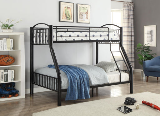 Cayelynn Black Bunk Bed (Twin/Full) - Premium Bunk Bed from ACME East - Just $622.05! Shop now at Furniture Wholesale Plus  We are the best furniture store in Nashville, Hendersonville, Goodlettsville, Madison, Antioch, Mount Juliet, Lebanon, Gallatin, Springfield, Murfreesboro, Franklin, Brentwood