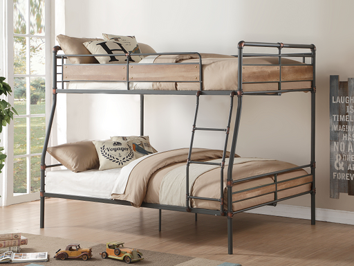Brantley II Sandy Black & Dark Bronze Hand-Brushed Full XL/Queen Bunk Bed - Premium Bunk Bed from ACME East - Just $1070.55! Shop now at Furniture Wholesale Plus  We are the best furniture store in Nashville, Hendersonville, Goodlettsville, Madison, Antioch, Mount Juliet, Lebanon, Gallatin, Springfield, Murfreesboro, Franklin, Brentwood