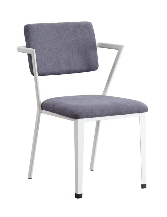 Cargo Gray Fabric & White Chair - Premium Office Chair from ACME East - Just $378.30! Shop now at Furniture Wholesale Plus  We are the best furniture store in Nashville, Hendersonville, Goodlettsville, Madison, Antioch, Mount Juliet, Lebanon, Gallatin, Springfield, Murfreesboro, Franklin, Brentwood
