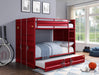 Cargo Red Bunk Bed (Full/Full) - Premium Bunk Bed from ACME East - Just $1226.55! Shop now at Furniture Wholesale Plus  We are the best furniture store in Nashville, Hendersonville, Goodlettsville, Madison, Antioch, Mount Juliet, Lebanon, Gallatin, Springfield, Murfreesboro, Franklin, Brentwood