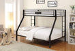 Limbra Sandy Black Bunk Bed (Twin XL/Queen) - Premium Bunk Bed from ACME East - Just $569.40! Shop now at Furniture Wholesale Plus  We are the best furniture store in Nashville, Hendersonville, Goodlettsville, Madison, Antioch, Mount Juliet, Lebanon, Gallatin, Springfield, Murfreesboro, Franklin, Brentwood