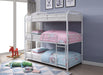 Cairo White Bunk Bed (Triple Twin) - Premium Bunk Bed from ACME East - Just $583.05! Shop now at Furniture Wholesale Plus  We are the best furniture store in Nashville, Hendersonville, Goodlettsville, Madison, Antioch, Mount Juliet, Lebanon, Gallatin, Springfield, Murfreesboro, Franklin, Brentwood