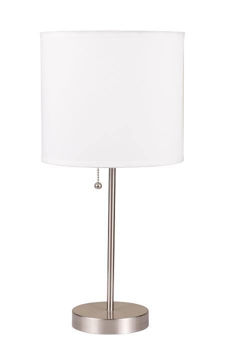 Vassy White Shade & Brush Silver Table Lamp - Premium Table Lamp from ACME East - Just $95.55! Shop now at Furniture Wholesale Plus  We are the best furniture store in Nashville, Hendersonville, Goodlettsville, Madison, Antioch, Mount Juliet, Lebanon, Gallatin, Springfield, Murfreesboro, Franklin, Brentwood
