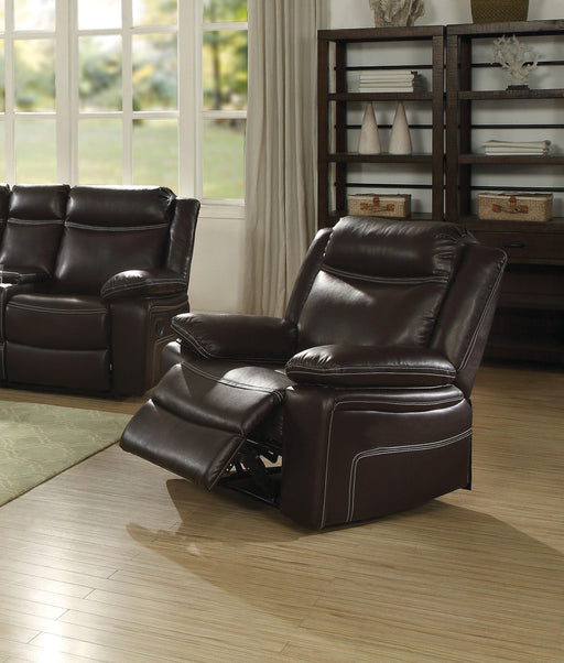Corra Espresso PU Recliner (Motion) - Premium Recliner from ACME East - Just $540.15! Shop now at Furniture Wholesale Plus  We are the best furniture store in Nashville, Hendersonville, Goodlettsville, Madison, Antioch, Mount Juliet, Lebanon, Gallatin, Springfield, Murfreesboro, Franklin, Brentwood