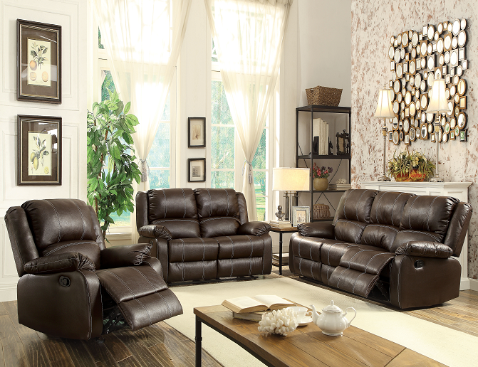 Zuriel Brown PU Sofa (Motion) - Premium Sofa from ACME East - Just $1064.70! Shop now at Furniture Wholesale Plus  We are the best furniture store in Nashville, Hendersonville, Goodlettsville, Madison, Antioch, Mount Juliet, Lebanon, Gallatin, Springfield, Murfreesboro, Franklin, Brentwood