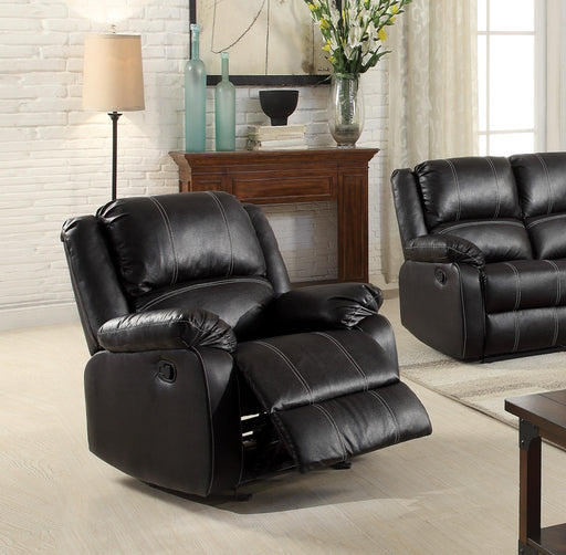 Zuriel Black PU Rocker Recliner (Motion) - Premium Recliner from ACME East - Just $462.15! Shop now at Furniture Wholesale Plus  We are the best furniture store in Nashville, Hendersonville, Goodlettsville, Madison, Antioch, Mount Juliet, Lebanon, Gallatin, Springfield, Murfreesboro, Franklin, Brentwood