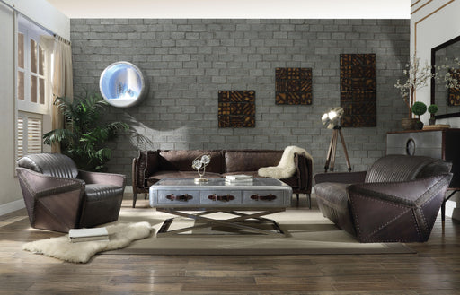 Porchester Distress Chocolate Top Grain Leather Sofa - Premium Sofa from ACME East - Just $5019.30! Shop now at Furniture Wholesale Plus  We are the best furniture store in Nashville, Hendersonville, Goodlettsville, Madison, Antioch, Mount Juliet, Lebanon, Gallatin, Springfield, Murfreesboro, Franklin, Brentwood