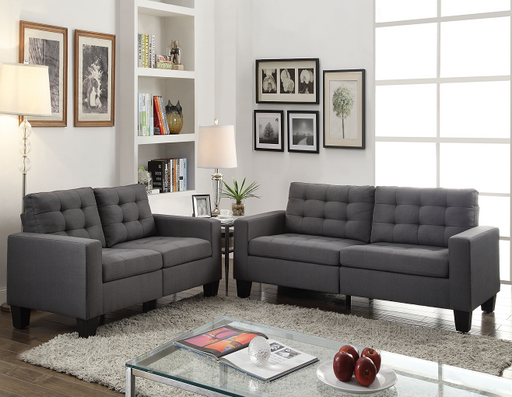 Earsom Gray Linen Sofa - Premium Sofa from ACME East - Just $485.55! Shop now at Furniture Wholesale Plus  We are the best furniture store in Nashville, Hendersonville, Goodlettsville, Madison, Antioch, Mount Juliet, Lebanon, Gallatin, Springfield, Murfreesboro, Franklin, Brentwood