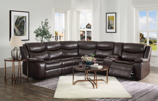 Tavin Espresso Leather-Aire Match Sectional Sofa (Motion) - Premium Sectional from ACME East - Just $2995.20! Shop now at Furniture Wholesale Plus  We are the best furniture store in Nashville, Hendersonville, Goodlettsville, Madison, Antioch, Mount Juliet, Lebanon, Gallatin, Springfield, Murfreesboro, Franklin, Brentwood