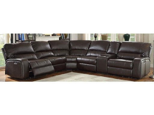 Saul Espresso Leather-Aire Sectional Sofa (Power Motion/USB) - Premium Sectional from ACME East - Just $2942.55! Shop now at Furniture Wholesale Plus  We are the best furniture store in Nashville, Hendersonville, Goodlettsville, Madison, Antioch, Mount Juliet, Lebanon, Gallatin, Springfield, Murfreesboro, Franklin, Brentwood
