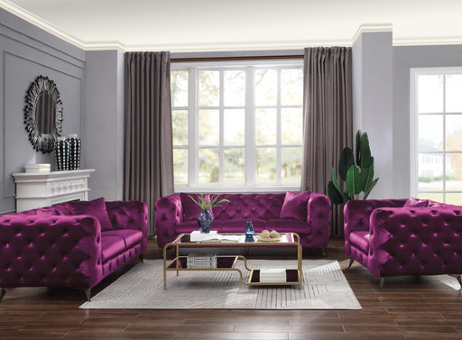 Atronia Purple Fabric Sofa - Premium Sofa from ACME East - Just $1694.55! Shop now at Furniture Wholesale Plus  We are the best furniture store in Nashville, Hendersonville, Goodlettsville, Madison, Antioch, Mount Juliet, Lebanon, Gallatin, Springfield, Murfreesboro, Franklin, Brentwood