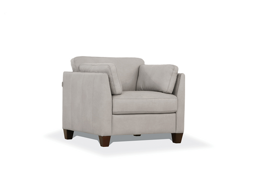 Matias Dusty White Leather Chair - Premium Chair from ACME East - Just $1805.70! Shop now at Furniture Wholesale Plus  We are the best furniture store in Nashville, Hendersonville, Goodlettsville, Madison, Antioch, Mount Juliet, Lebanon, Gallatin, Springfield, Murfreesboro, Franklin, Brentwood