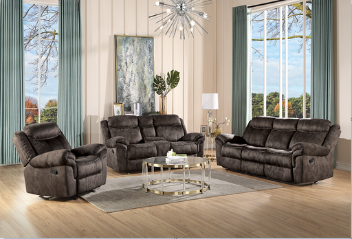 Zubaida 2-Tone Chocolate Velvet Sofa (Glider & Motion) - Premium Sofa from ACME East - Just $1322.10! Shop now at Furniture Wholesale Plus  We are the best furniture store in Nashville, Hendersonville, Goodlettsville, Madison, Antioch, Mount Juliet, Lebanon, Gallatin, Springfield, Murfreesboro, Franklin, Brentwood