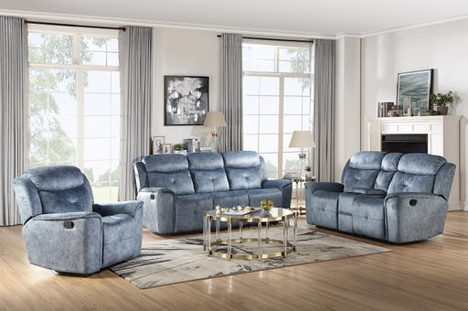 Mariana Silver Blue Fabric Sofa (Motion) - Premium Sofa from ACME East - Just $1690.65! Shop now at Furniture Wholesale Plus  We are the best furniture store in Nashville, Hendersonville, Goodlettsville, Madison, Antioch, Mount Juliet, Lebanon, Gallatin, Springfield, Murfreesboro, Franklin, Brentwood