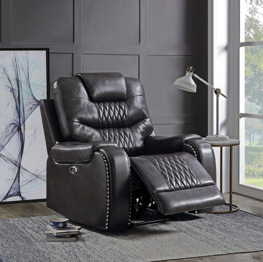 Braylon Magnetite PU Recliner (Power Motion) - Premium Recliner from ACME East - Just $945.75! Shop now at Furniture Wholesale Plus  We are the best furniture store in Nashville, Hendersonville, Goodlettsville, Madison, Antioch, Mount Juliet, Lebanon, Gallatin, Springfield, Murfreesboro, Franklin, Brentwood