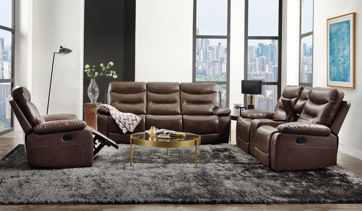 Aashi Brown Leather-Gel Match Sofa (Motion) - Premium Sofa from ACME East - Just $1366.95! Shop now at Furniture Wholesale Plus  We are the best furniture store in Nashville, Hendersonville, Goodlettsville, Madison, Antioch, Mount Juliet, Lebanon, Gallatin, Springfield, Murfreesboro, Franklin, Brentwood