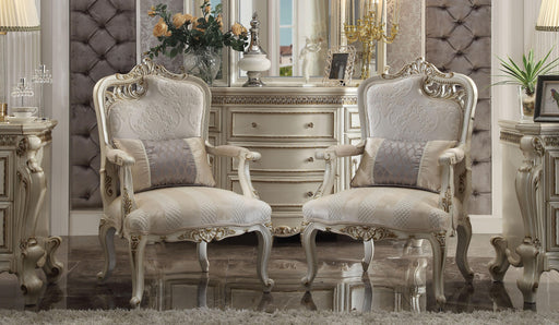 Picardy Fabric & Antique Pearl Chair & 1 Pillow - Premium Chair from ACME East - Just $1074.45! Shop now at Furniture Wholesale Plus  We are the best furniture store in Nashville, Hendersonville, Goodlettsville, Madison, Antioch, Mount Juliet, Lebanon, Gallatin, Springfield, Murfreesboro, Franklin, Brentwood