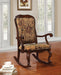 Sharan Fabric & Cherry Rocking Chair - Premium Chair from ACME East - Just $440.70! Shop now at Furniture Wholesale Plus  We are the best furniture store in Nashville, Hendersonville, Goodlettsville, Madison, Antioch, Mount Juliet, Lebanon, Gallatin, Springfield, Murfreesboro, Franklin, Brentwood