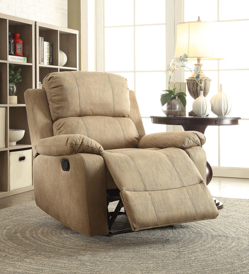 Bina Light Brown Polished Microfiber Recliner (Motion) - Premium Recliner from ACME East - Just $438.75! Shop now at Furniture Wholesale Plus  We are the best furniture store in Nashville, Hendersonville, Goodlettsville, Madison, Antioch, Mount Juliet, Lebanon, Gallatin, Springfield, Murfreesboro, Franklin, Brentwood
