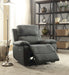 Bina Charcoal Polished Microfiber Recliner (Motion) - Premium Recliner from ACME East - Just $438.75! Shop now at Furniture Wholesale Plus  We are the best furniture store in Nashville, Hendersonville, Goodlettsville, Madison, Antioch, Mount Juliet, Lebanon, Gallatin, Springfield, Murfreesboro, Franklin, Brentwood