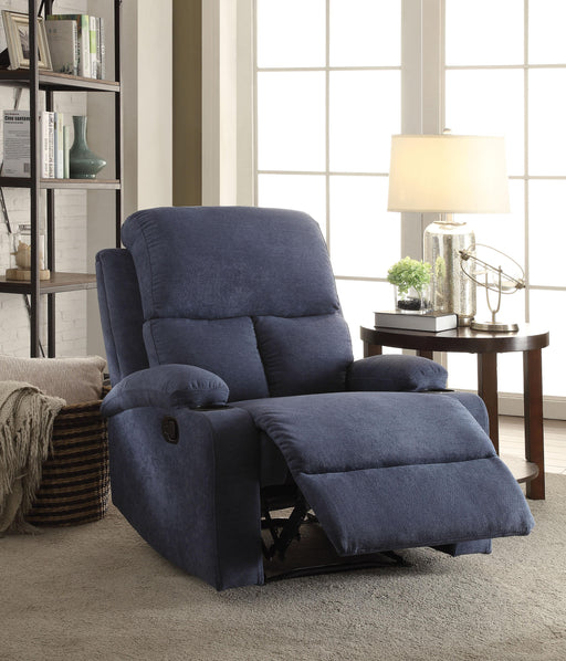 Rosia Blue Velvet Recliner (Motion) - Premium Recliner from ACME East - Just $427.05! Shop now at Furniture Wholesale Plus  We are the best furniture store in Nashville, Hendersonville, Goodlettsville, Madison, Antioch, Mount Juliet, Lebanon, Gallatin, Springfield, Murfreesboro, Franklin, Brentwood