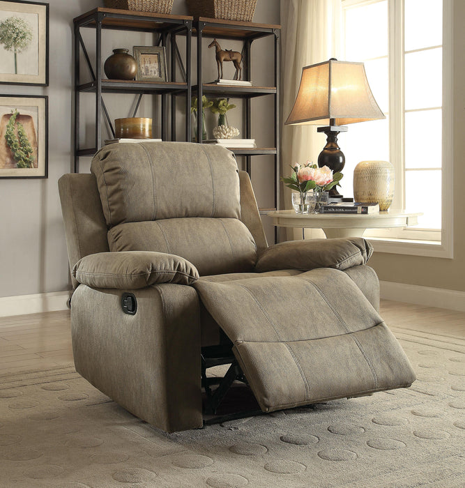 Bina Taupe Polished Microfiber Recliner (Motion) - Premium Recliner from ACME East - Just $438.75! Shop now at Furniture Wholesale Plus  We are the best furniture store in Nashville, Hendersonville, Goodlettsville, Madison, Antioch, Mount Juliet, Lebanon, Gallatin, Springfield, Murfreesboro, Franklin, Brentwood