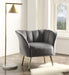 Reese Gray Velvet & Gold Accent Chair - Premium Chair from ACME East - Just $419.25! Shop now at Furniture Wholesale Plus  We are the best furniture store in Nashville, Hendersonville, Goodlettsville, Madison, Antioch, Mount Juliet, Lebanon, Gallatin, Springfield, Murfreesboro, Franklin, Brentwood