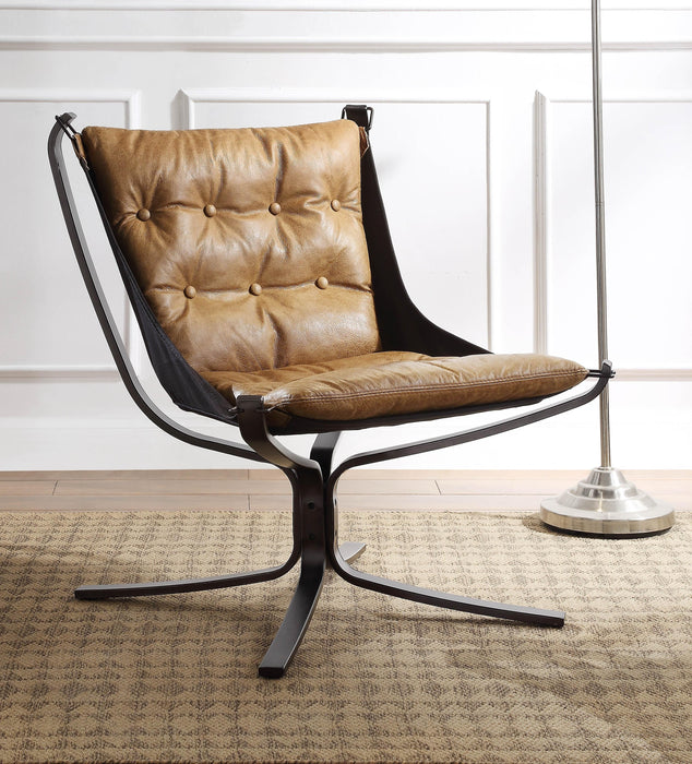 Carney Coffee Top Grain Leather Accent Chair - Premium Chair from ACME East - Just $863.85! Shop now at Furniture Wholesale Plus  We are the best furniture store in Nashville, Hendersonville, Goodlettsville, Madison, Antioch, Mount Juliet, Lebanon, Gallatin, Springfield, Murfreesboro, Franklin, Brentwood