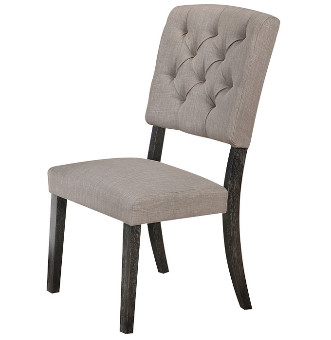 Bernard Fabric & Weathered Gray Oak Side Chair - Premium Dining Chair from ACME East - Just $386.10! Shop now at Furniture Wholesale Plus  We are the best furniture store in Nashville, Hendersonville, Goodlettsville, Madison, Antioch, Mount Juliet, Lebanon, Gallatin, Springfield, Murfreesboro, Franklin, Brentwood