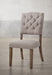 Bernard Cream Linen & Weathered Oak Side Chair - Premium Dining Chair from ACME East - Just $386.10! Shop now at Furniture Wholesale Plus  We are the best furniture store in Nashville, Hendersonville, Goodlettsville, Madison, Antioch, Mount Juliet, Lebanon, Gallatin, Springfield, Murfreesboro, Franklin, Brentwood