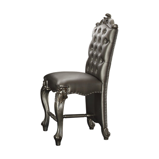 Versailles Silver PU & Antique Platinum Counter Height Chair - Premium Dining Chair from ACME East - Just $1072.50! Shop now at Furniture Wholesale Plus  We are the best furniture store in Nashville, Hendersonville, Goodlettsville, Madison, Antioch, Mount Juliet, Lebanon, Gallatin, Springfield, Murfreesboro, Franklin, Brentwood