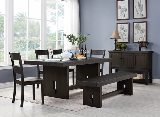 Haddie Distressed Walnut Dining Table - Premium Dining Table from ACME East - Just $645.45! Shop now at Furniture Wholesale Plus  We are the best furniture store in Nashville, Hendersonville, Goodlettsville, Madison, Antioch, Mount Juliet, Lebanon, Gallatin, Springfield, Murfreesboro, Franklin, Brentwood