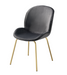 Chuchip Gray Velvet & Gold Side Chair - Premium Dining Chair from ACME East - Just $407.55! Shop now at Furniture Wholesale Plus  We are the best furniture store in Nashville, Hendersonville, Goodlettsville, Madison, Antioch, Mount Juliet, Lebanon, Gallatin, Springfield, Murfreesboro, Franklin, Brentwood