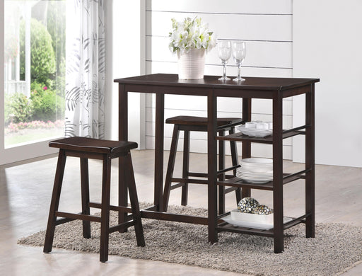 Nyssa Walnut Counter Height Set (3Pc Pk) - Premium Dining Chair from ACME East - Just $358.80! Shop now at Furniture Wholesale Plus  We are the best furniture store in Nashville, Hendersonville, Goodlettsville, Madison, Antioch, Mount Juliet, Lebanon, Gallatin, Springfield, Murfreesboro, Franklin, Brentwood