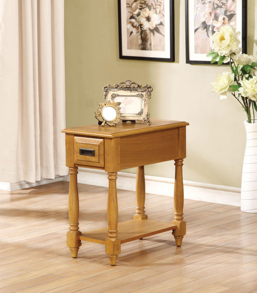 Qrabard Light Oak Side Table - Premium Side Table from ACME East - Just $185.25! Shop now at Furniture Wholesale Plus  We are the best furniture store in Nashville, Hendersonville, Goodlettsville, Madison, Antioch, Mount Juliet, Lebanon, Gallatin, Springfield, Murfreesboro, Franklin, Brentwood
