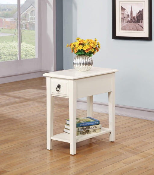 Jeana White Side Table - Premium Side Table from ACME East - Just $177.45! Shop now at Furniture Wholesale Plus  We are the best furniture store in Nashville, Hendersonville, Goodlettsville, Madison, Antioch, Mount Juliet, Lebanon, Gallatin, Springfield, Murfreesboro, Franklin, Brentwood